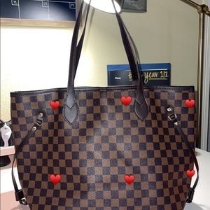 Designer inspired checkered purse